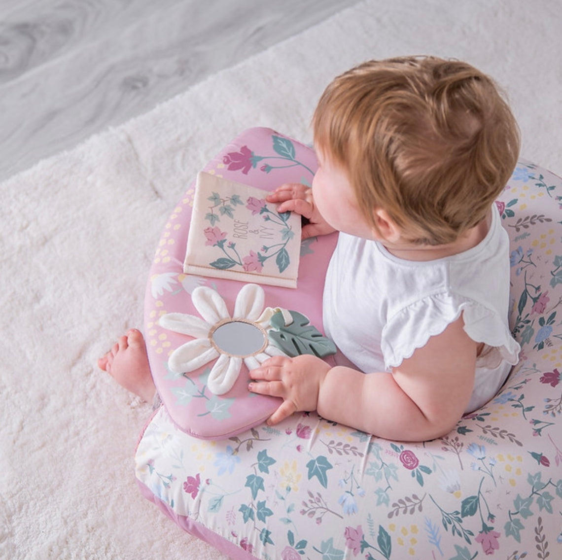 Sit Me Up Ring Seat with Play Tray and Activities - Rose & Ivy