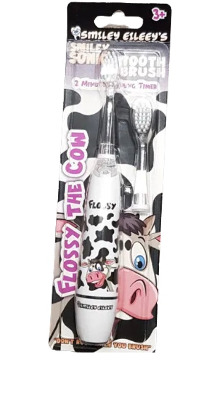 Smiley Sonic Toothbrush - flossy the cow