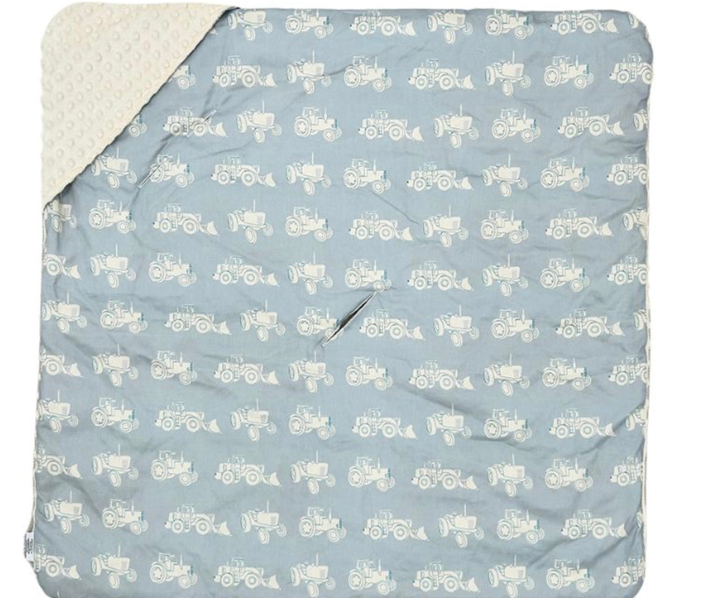 Little Love Blanket-Blue Tractor (3 Point)