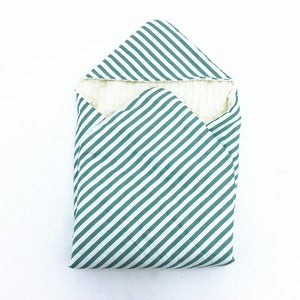 Little Love Blanket Green Candy Stripe (3 point)