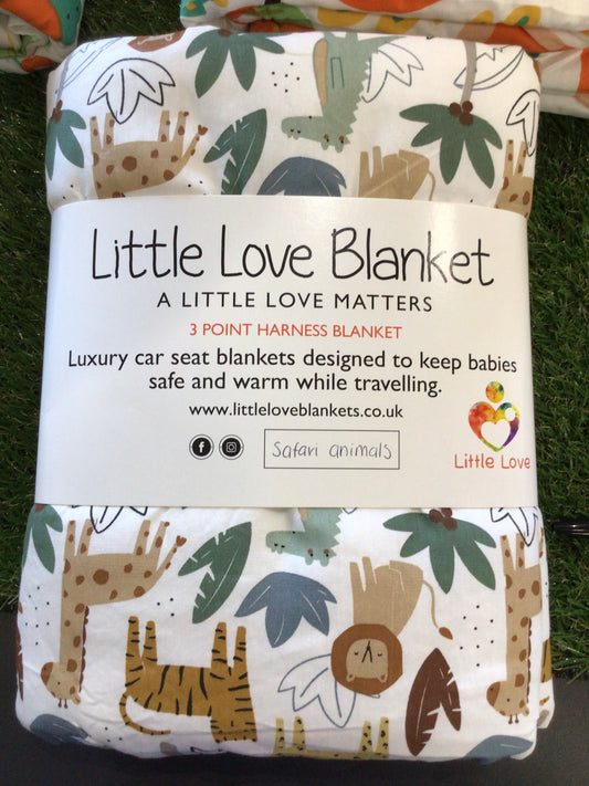 Little Love Blanket Safari Animals (3 point)