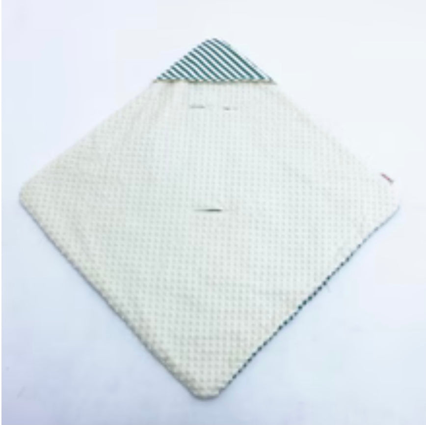 Little Love Blanket Green Candy Stripe (3 point)