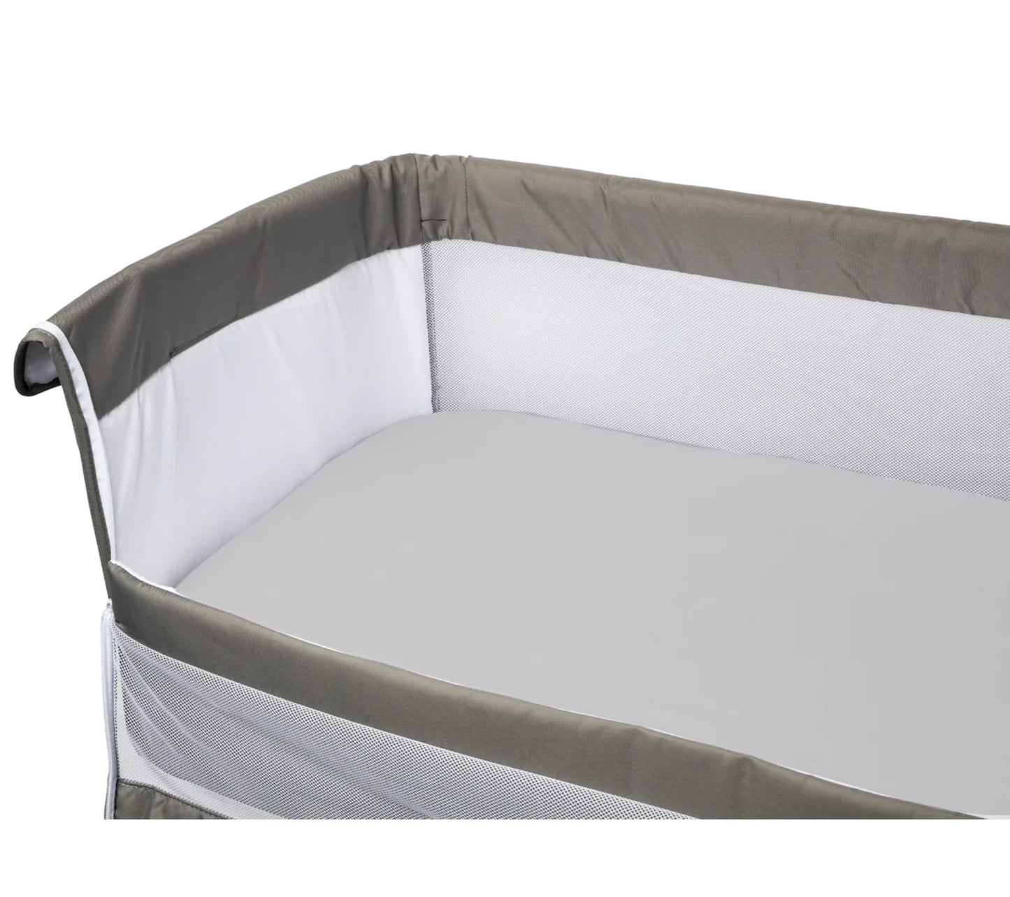 Baby Calin crib sheets 83 x 50 white/grey