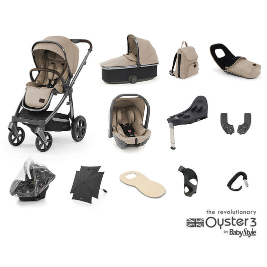 Oyster 3 Butterscotch Ultimate Bundle With Capsule Car Seat And Base