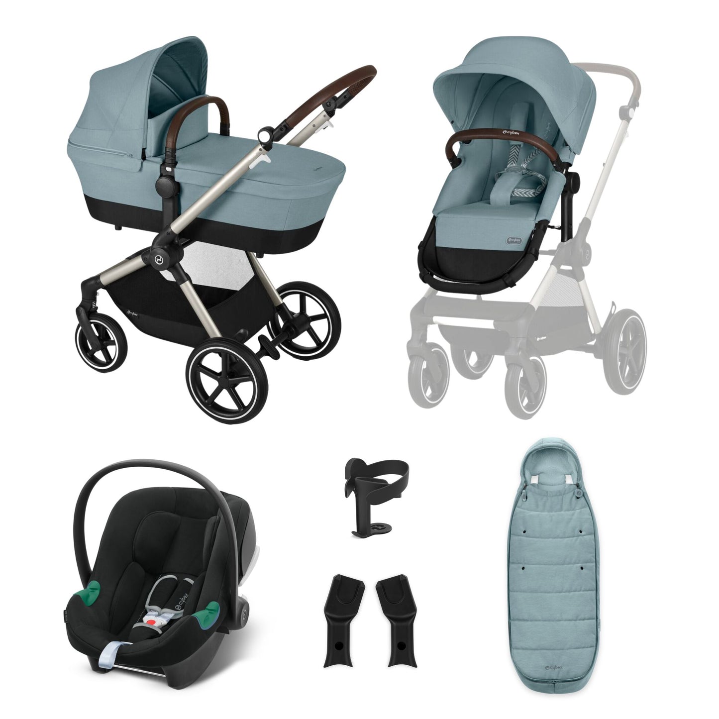 CYBEX EOS Lux Comfort Bundle-Sky Blue