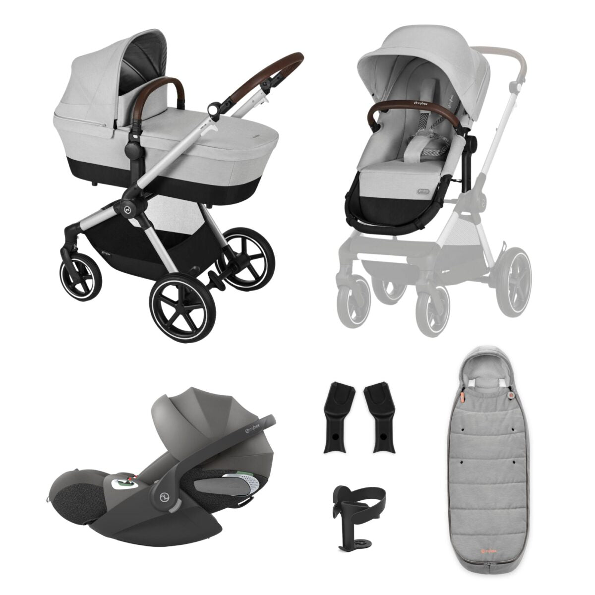 CYBEX EOS Lux Luxury Bundle-Lava Grey