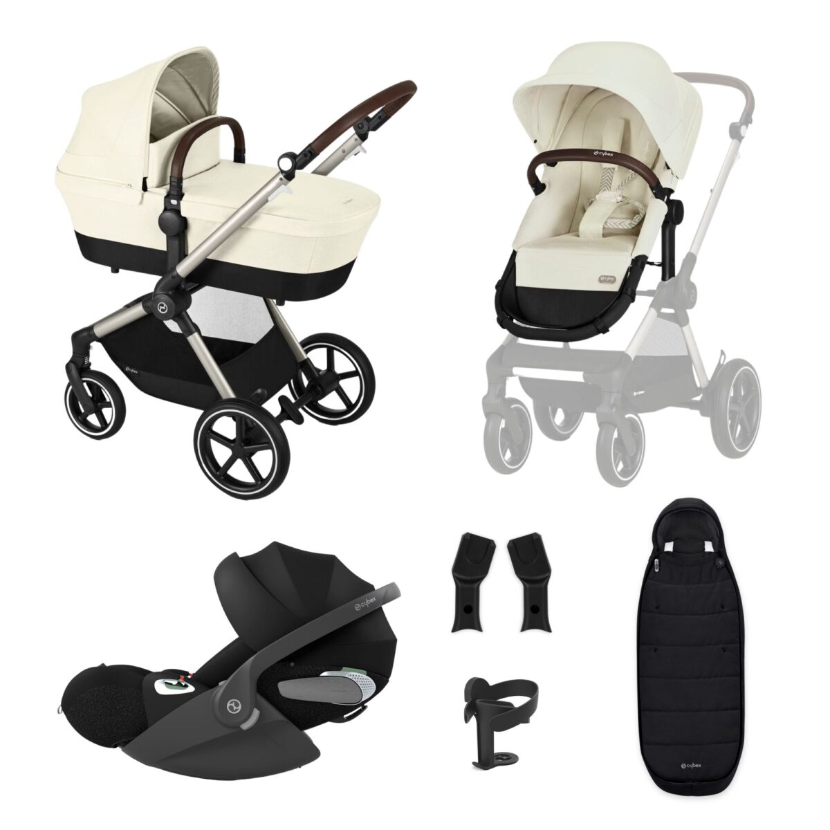 CYBEX EOS Lux Luxury Bundle-Seashell Beige