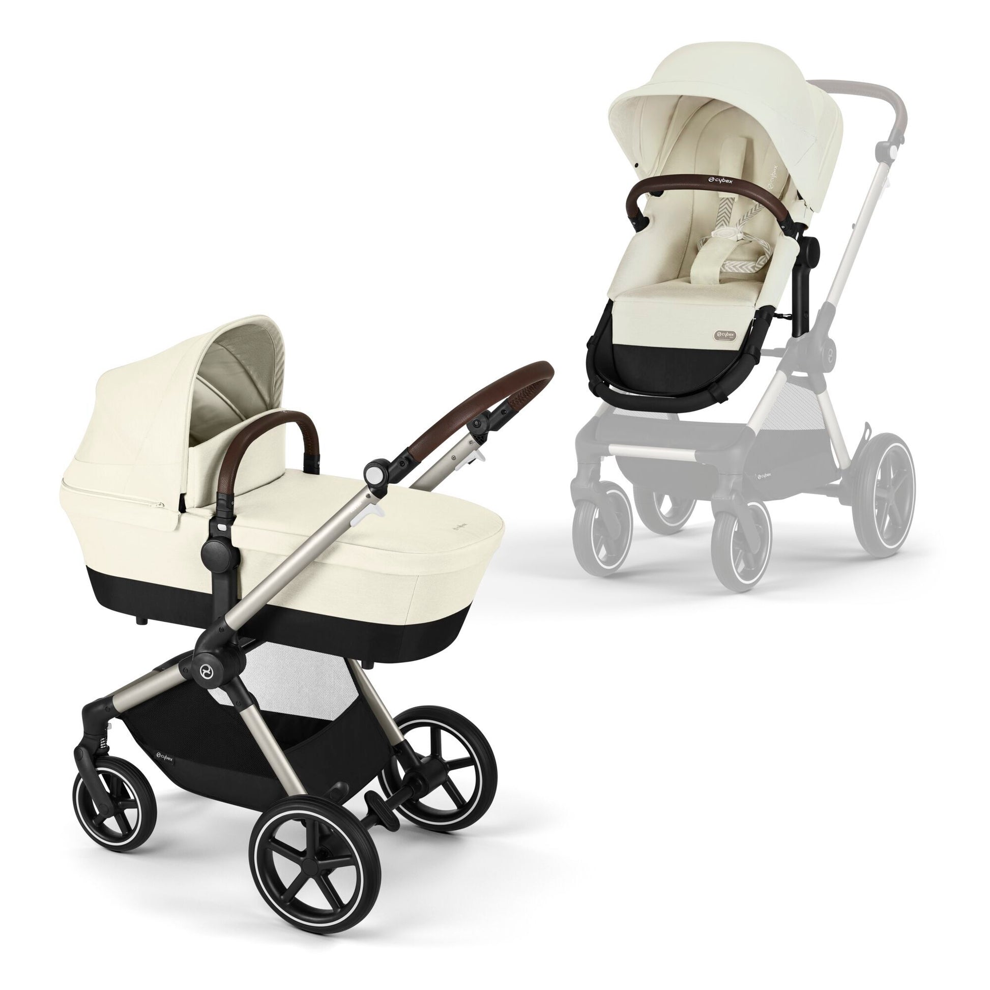 cybex luxury CYBEX EOS Lux Luxury Bundle-Seashell Beige| Kiddies Corner