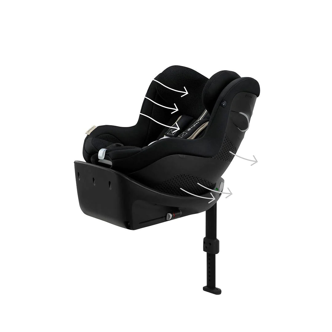 CYBEX Sirona Gi Plus i-Size Car Seat-Moon Black