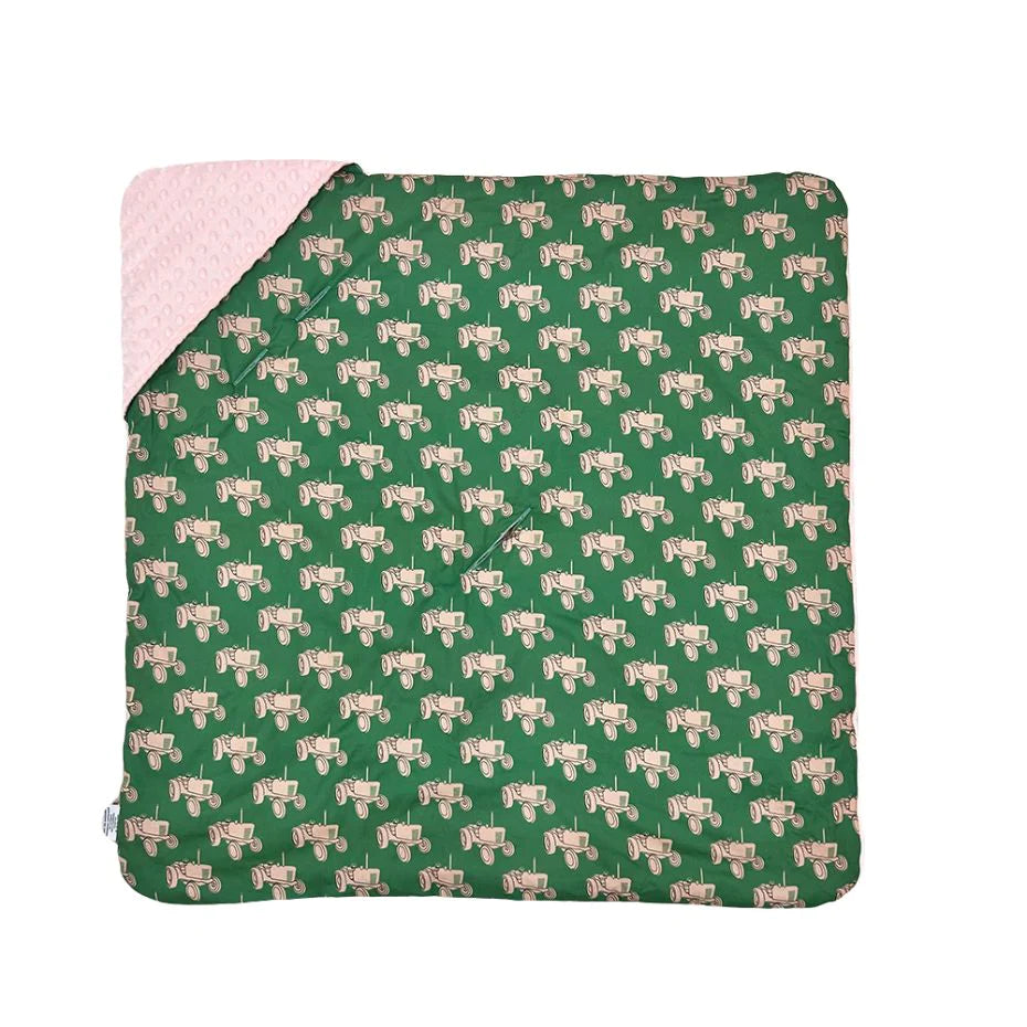 Little Love Blankets-Pink Tractor (5 point)