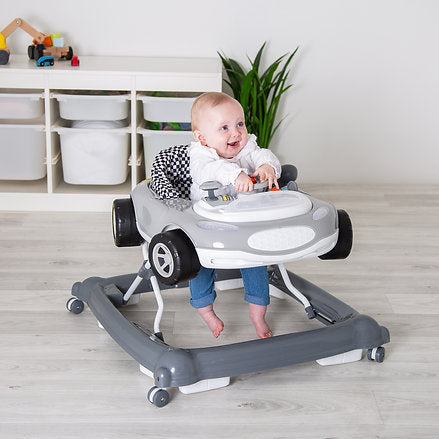 Baby Go Round Race Sporty Car Electronic Walker-Grey