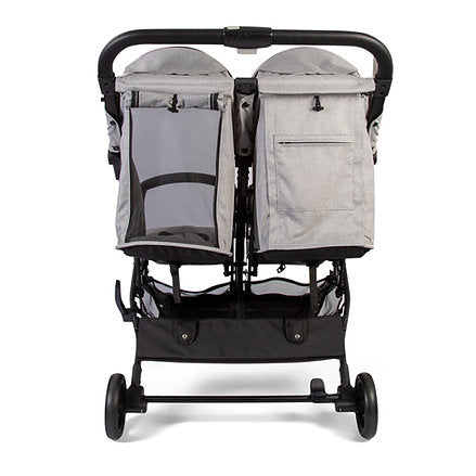 Push Me Dubl Lightweight Double Stroller - Stone Grey