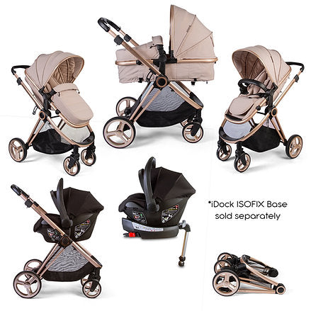 Push Me Pace i 3 in 1 Travel System-Latte