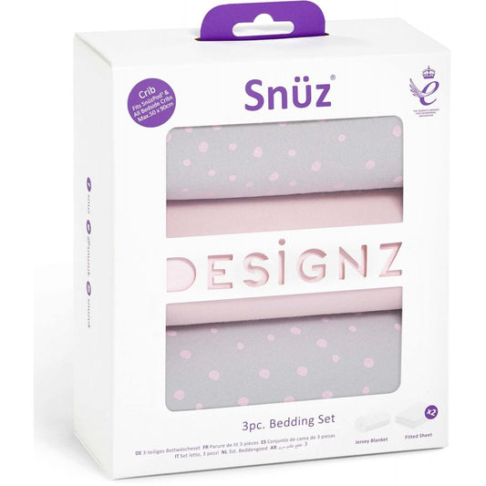 Snuzpod 3 Piece Crib Bedding Set-Rose