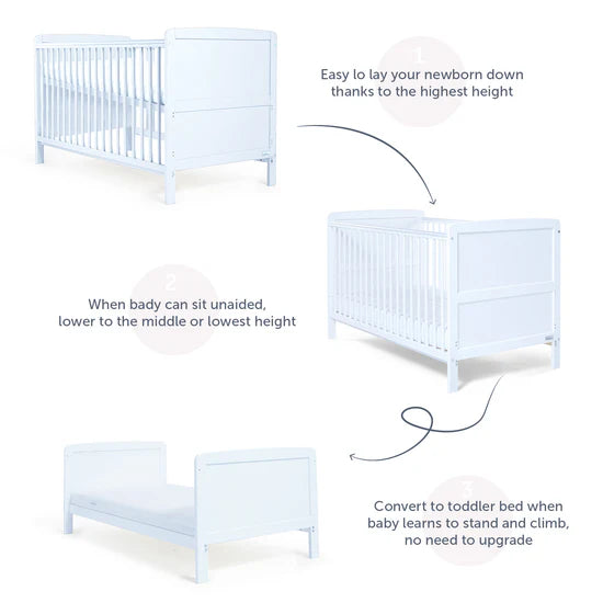 Ex display cot bed on sale