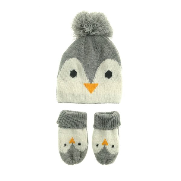 Penguin Hat and Mitten Set
