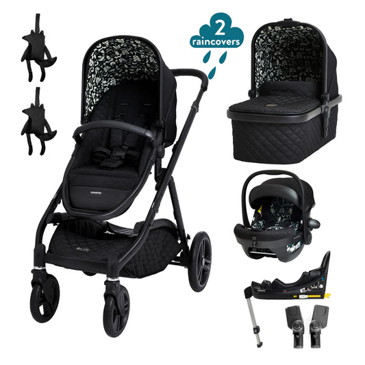 Wow XL Car Seat and i-Size Base Bundle-Silhouette