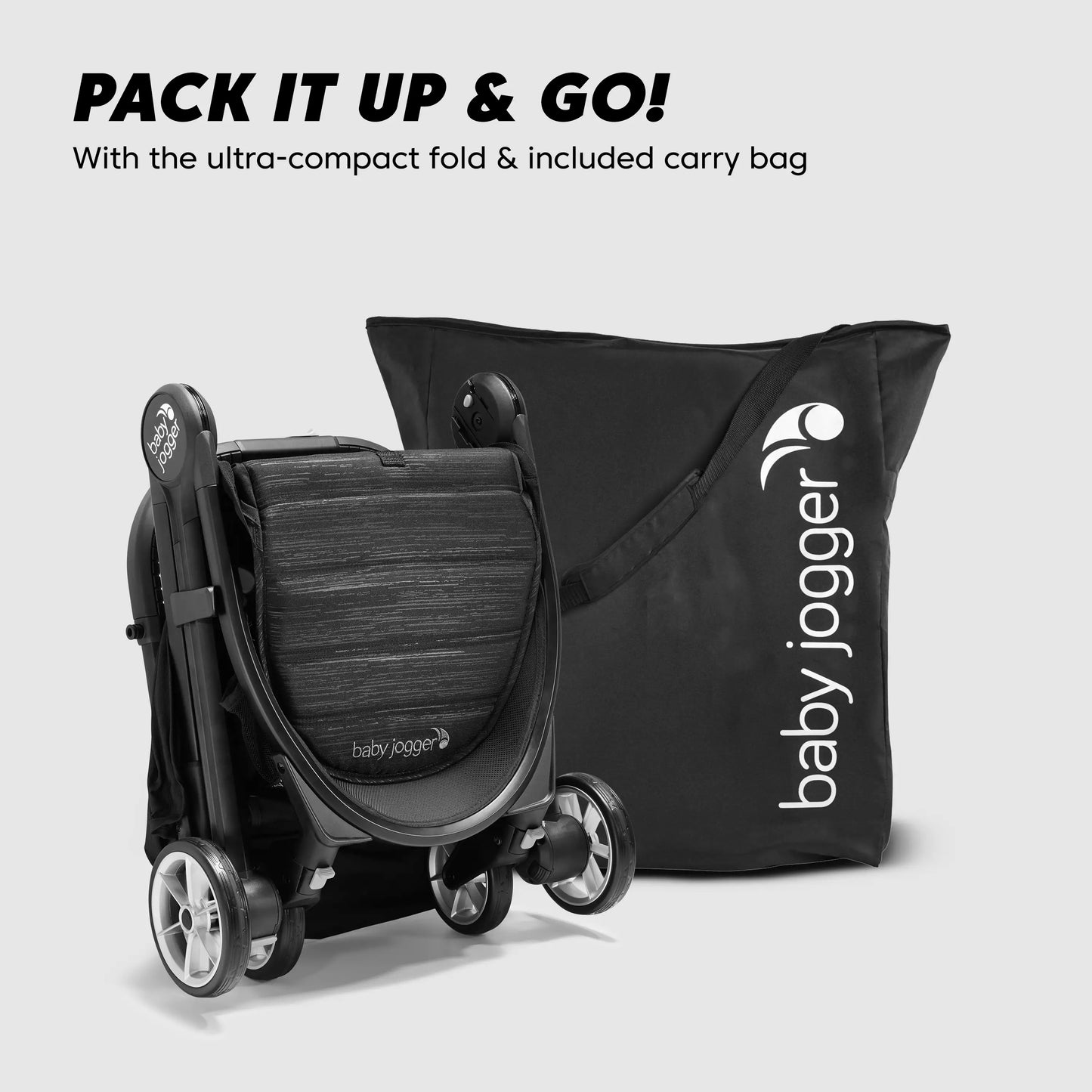 Baby Jogger City Tour 2 Compact Fold Stroller-Pitch Black
