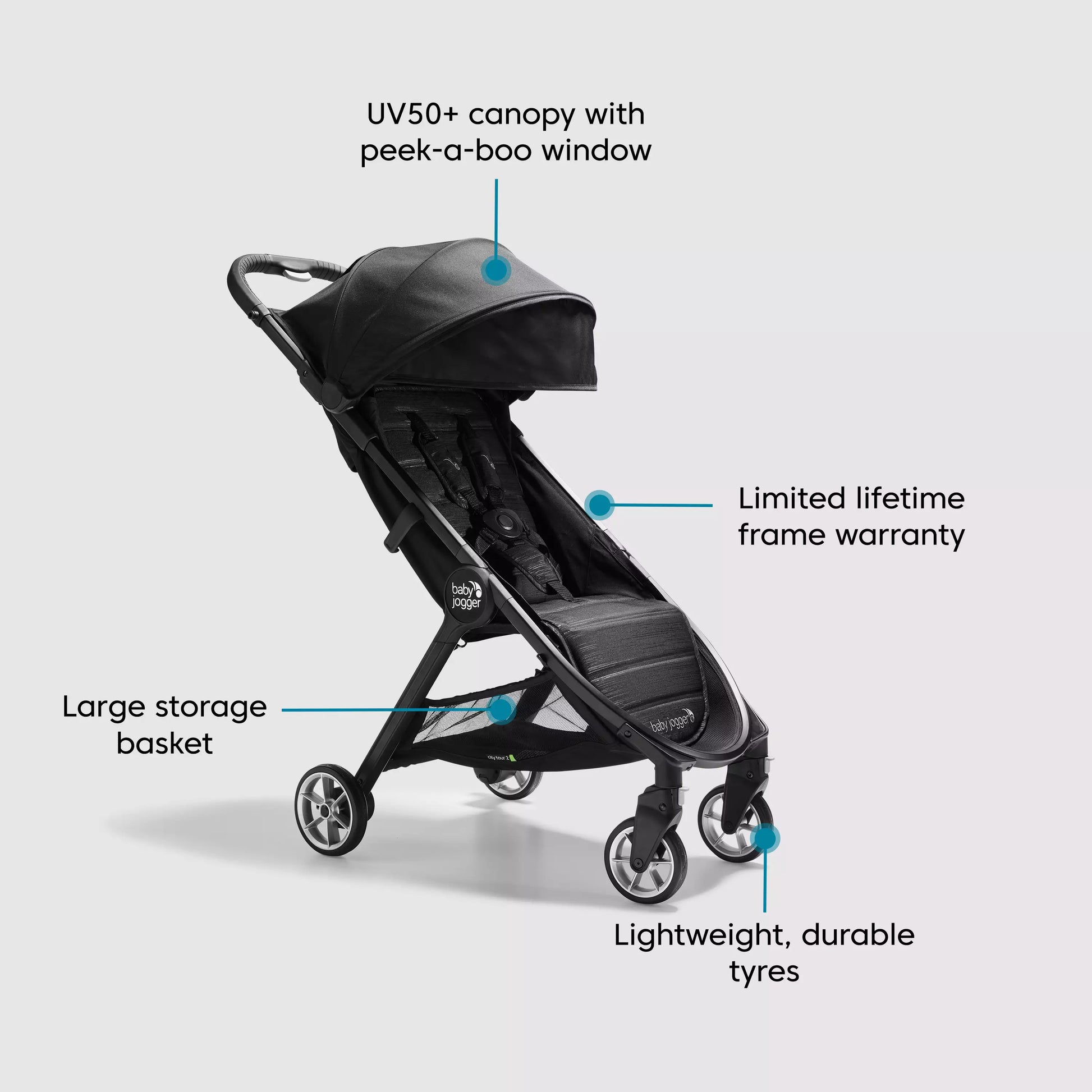 Baby jogger compact pram top adapter