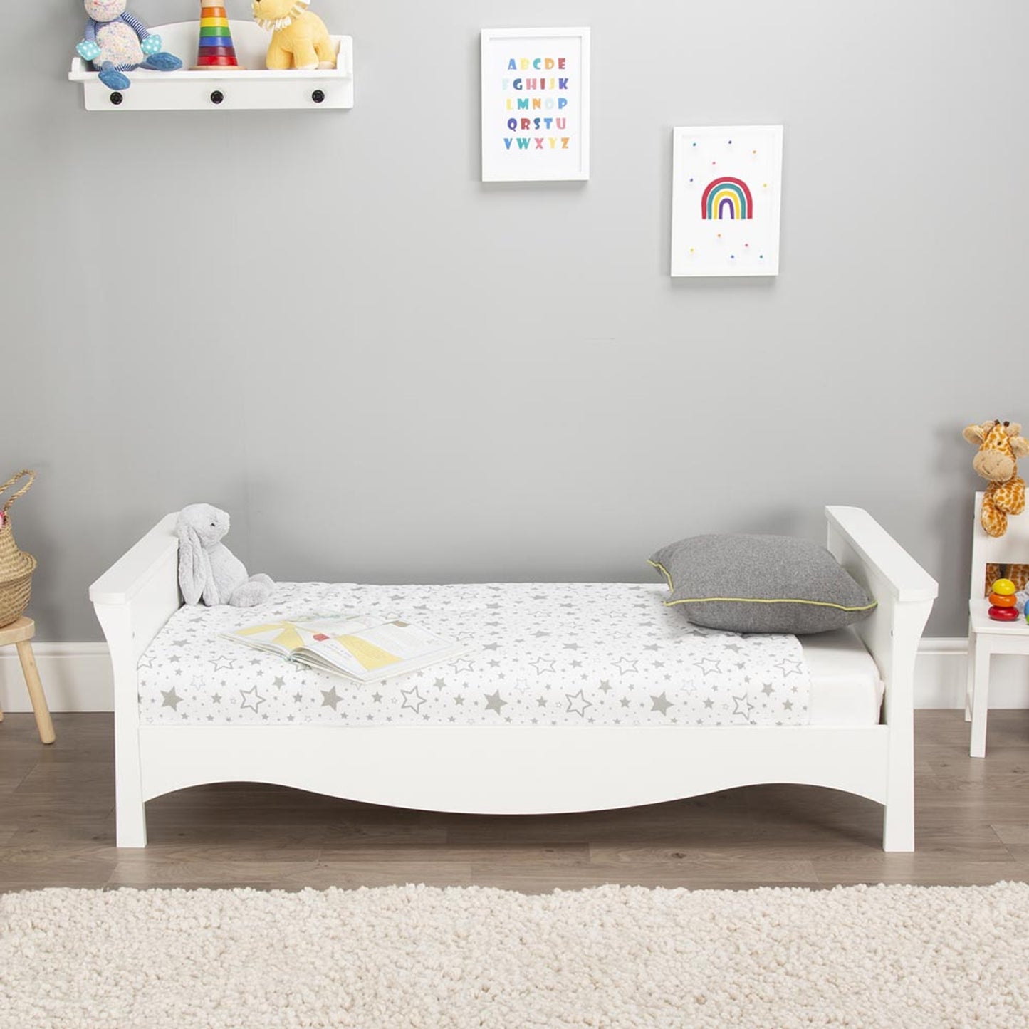 Clara 3 Piece Nursery Room Set-White