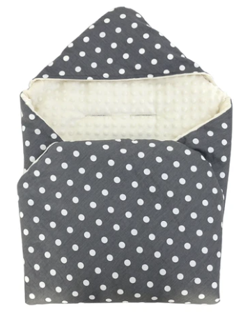 Little Love Blankets-Grey and White Spot (5 Point)