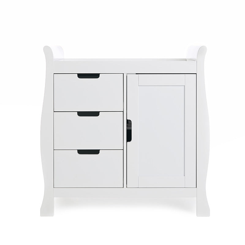 OBABY Stamford Sleigh Closed Changing Unit-White