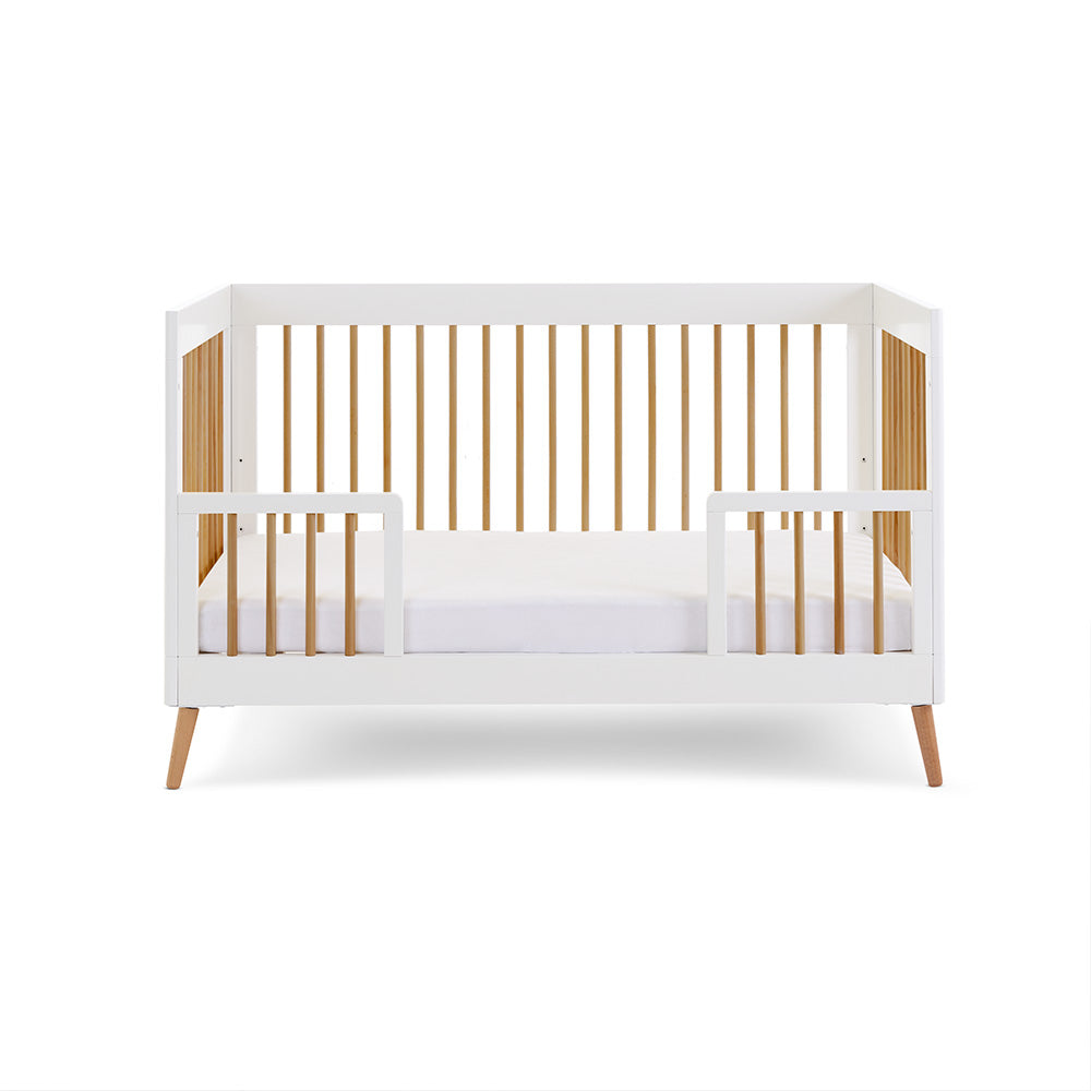 OBABY Maya Cotbed-White with Natural