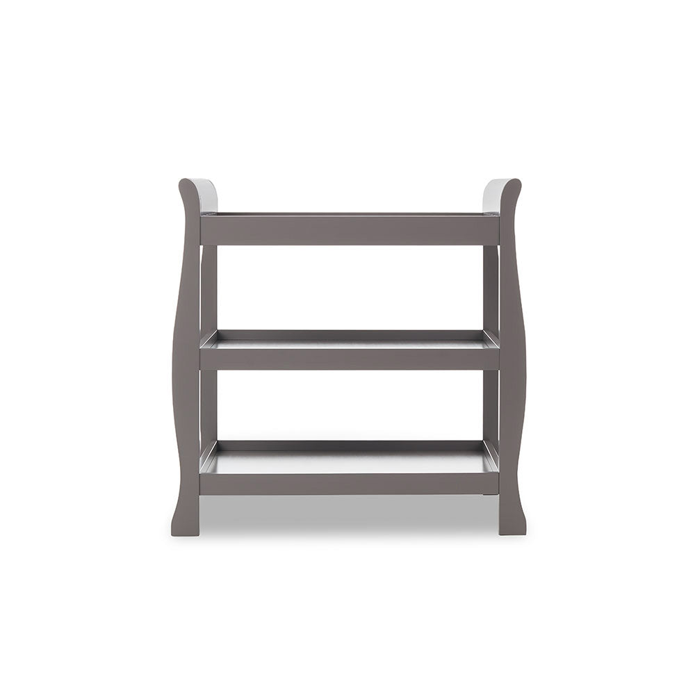 OBABY Stamford Sleigh Open Changing Unit-Taupe Grey
