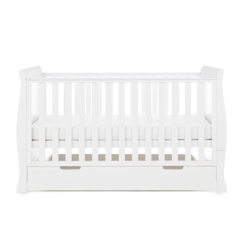 Stamford Classic Sleigh Cot Bed-White