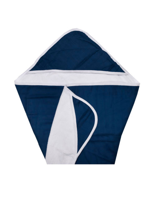 Rain+Conker Double Layer Hooded Towel-Indigo