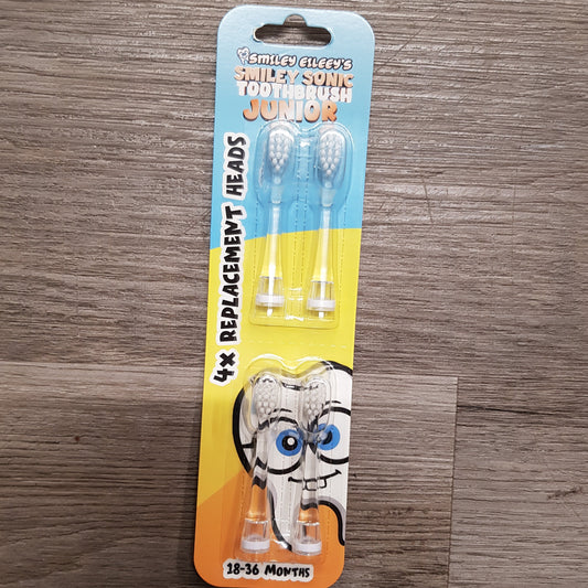 Replacement Heads For Smiley Sonic Toothbrush Junior