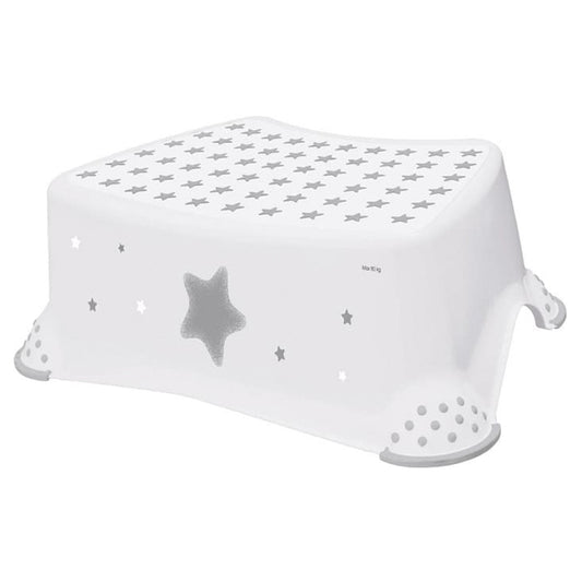 Keeeper Step Stool With Anti Slip Function Stars - White