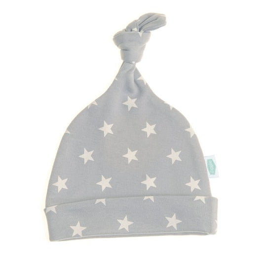 Grey With White Stars Cotton Hat